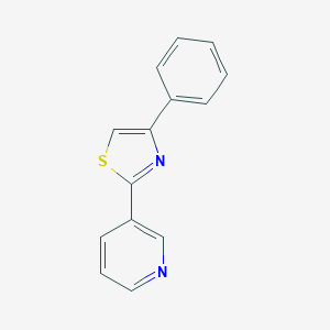 molecular formula C14H10N2S B184495 4-Phenyl-2-(pyridin-3-yl)thiazole CAS No. 70031-86-6