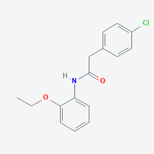 molecular formula C16H16ClNO2 B184504 2-(4-chlorophenyl)-N-(2-ethoxyphenyl)acetamide CAS No. 5813-69-4