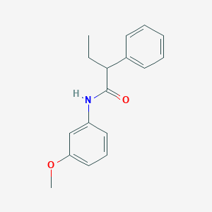 molecular formula C17H19NO2 B184507 N-(3-methoxyphenyl)-2-phenylbutanamide CAS No. 6602-94-4