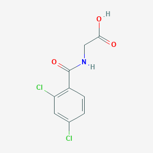 molecular formula C9H7Cl2NO3 B184510 N-(2,4-二氯苯甲酰)甘氨酸 CAS No. 7554-79-2