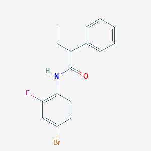 molecular formula C16H15BrFNO B184511 N-(4-bromo-2-fluorophenyl)-2-phenylbutanamide CAS No. 349431-99-8