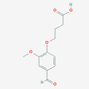 molecular formula C12H14O5 B184513 4-(4-Formyl-2-methoxyphenoxy)butanoic acid CAS No. 174358-69-1