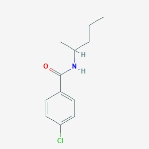 molecular formula C12H16ClNO B184518 4-chloro-N-pentan-2-ylbenzamide CAS No. 7461-45-2
