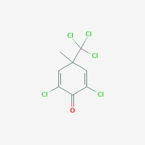 molecular formula C8H5Cl5O B184528 2,6-Dichloro-4-methyl-4-(trichloromethyl)cyclohexa-2,5-dien-1-one CAS No. 6956-79-2