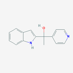 molecular formula C15H14N2O B184543 1-(1H-indol-2-yl)-1-pyridin-4-ylethanol CAS No. 55950-05-5
