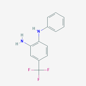 molecular formula C13H11F3N2 B184547 N1-Phenyl-4-(trifluoromethyl)benzene-1,2-diamine CAS No. 1651-43-0