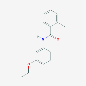 molecular formula C16H17NO2 B184559 N-(3-Ethoxyphenyl)-2-methylbenzamide CAS No. 55814-38-5