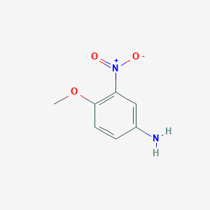 molecular formula C7H8N2O3 B184566 4-甲氧基-3-硝基苯胺 CAS No. 577-72-0
