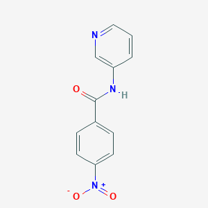 molecular formula C12H9N3O3 B184596 Pyridine, 3-(p-nitrobenzamido)- CAS No. 13313-18-3