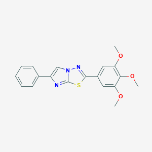 Imidazo(2,1-b)-1,3,4-thiadiazole, 6-phenyl-2-(3,4,5-trimethoxyphenyl)-