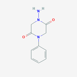 molecular formula C10H11N3O2 B184608 2,5-Piperazinedione, 1-amino-4-phenyl- CAS No. 70218-65-4