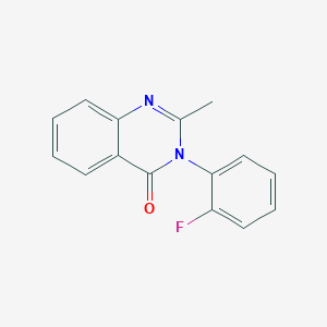 molecular formula C15H11FN2O B184622 3-(2-氟苯基)-2-甲基喹唑啉-4-酮 CAS No. 1897-87-6