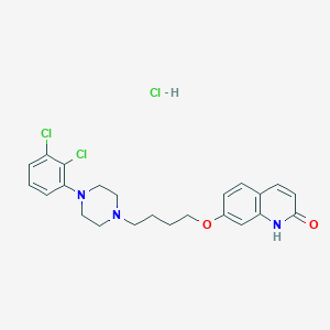 molecular formula C23H26Cl3N3O2 B018463 Dehydro Aripiprazole Hydrochloride CAS No. 1008531-60-9