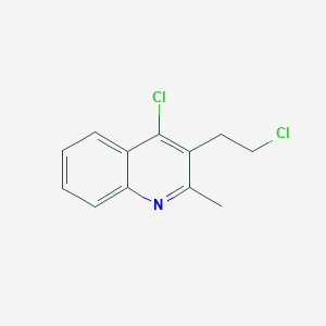 molecular formula C12H11Cl2N B184635 4-Chloro-3-(2-chloroethyl)-2-methylquinoline CAS No. 57521-15-0