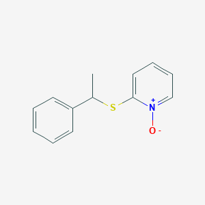 molecular formula C13H13NOS B184645 2-[(1-Phenylethyl)sulfanyl]pyridine 1-oxide CAS No. 60263-93-6