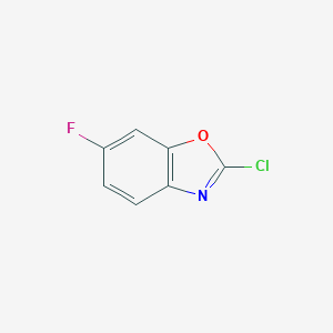 molecular formula C7H3ClFNO B184648 2-氯-6-氟苯并[d]恶唑 CAS No. 153403-53-3