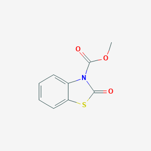 molecular formula C9H7NO3S B184652 3(2H)-Benzothiazolecarboxylic acid, 2-oxo-, methyl ester CAS No. 89780-75-6