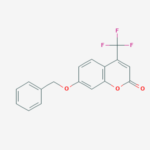 molecular formula C17H11F3O3 B184656 7-(benzyloxy)-4-(trifluoromethyl)-2H-chromen-2-one CAS No. 220001-53-6