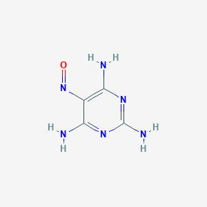 molecular formula C4H6N6O B018466 Nitrosotriaminopyrimidine CAS No. 1006-23-1