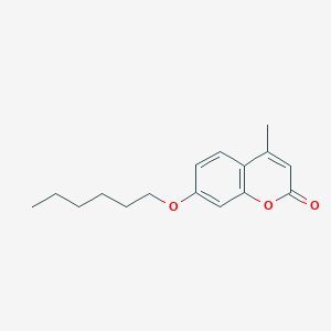 2H-1-Benzopyran-2-one, 7-(hexyloxy)-4-methyl-