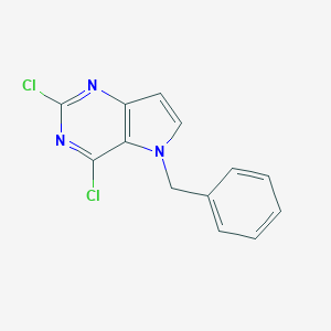 molecular formula C13H9Cl2N3 B184664 5-benzyl-2,4-dichloro-5H-pyrrolo[3,2-d]pyrimidine CAS No. 129872-83-9