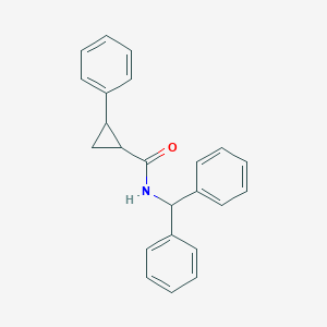molecular formula C23H21NO B184667 N-benzhydryl-2-phenylcyclopropane-1-carboxamide CAS No. 5230-70-6