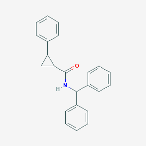 molecular formula C23H21NO B184667 N-(Diphenylmethyl)-2-phenylcyclopropane-1-carboxamide CAS No. 5230-70-6