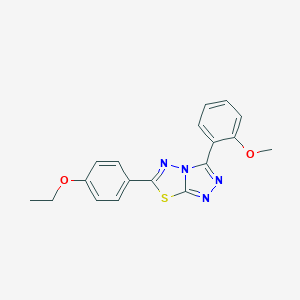 molecular formula C18H16N4O2S B184668 6-(4-Ethoxyphenyl)-3-(2-methoxyphenyl)[1,2,4]triazolo[3,4-b][1,3,4]thiadiazole CAS No. 4889-92-3