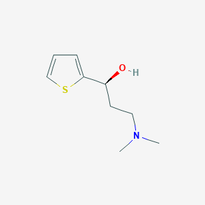 molecular formula C9H15NOS B018467 (S)-(-)-N,N-Dimethyl-3-hydroxy-3-(2-thienyl)propanamine CAS No. 132335-44-5