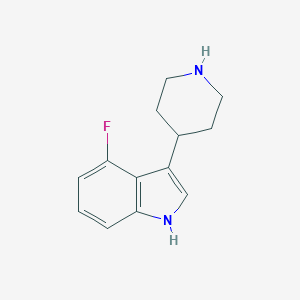 molecular formula C13H15FN2 B184672 4-Fluoro-3-(piperidin-4-yl)-1H-indole CAS No. 173150-61-3