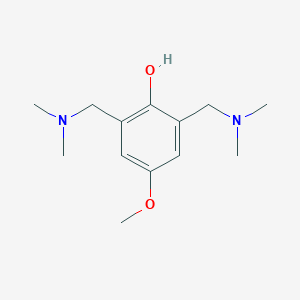 molecular formula C13H22N2O2 B184690 2,6-Bis[(dimethylamino)methyl]-4-methoxyphenol CAS No. 5684-12-8