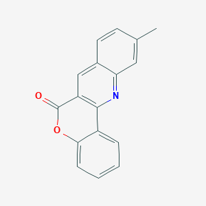 molecular formula C17H11NO2 B184692 6H-[1]Benzopyrano[4,3-b]quinolin-6-one, 10-methyl- CAS No. 100747-62-4