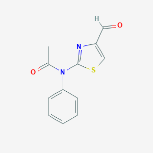 molecular formula C12H10N2O2S B184694 N-(4-formyl-1,3-thiazol-2-yl)-N-phenylacetamide CAS No. 91973-74-9