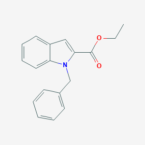 molecular formula C18H17NO2 B184695 Indole-2-carboxylic acid, 1-benzyl-, ethyl ester CAS No. 17017-66-2