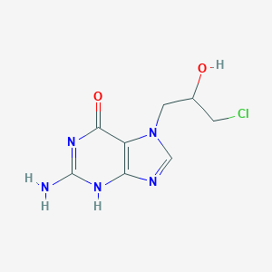 molecular formula C8H10ClN5O2 B184697 7-[3-Chloro-2-hydroxypropyl]guanine CAS No. 73100-76-2