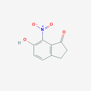 molecular formula C9H7NO4 B184701 6-Hydroxy-7-nitro-1-indanone CAS No. 85515-22-6