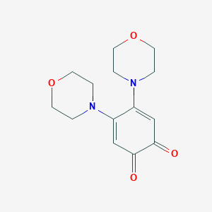 molecular formula C14H18N2O4 B184706 4,5-Di-morpholin-4-yl-[1,2]benzoquinone CAS No. 4608-10-0