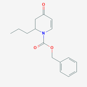 molecular formula C16H19NO3 B184709 benzyl 4-oxo-2-propyl-3,4-dihydropyridine-1(2H)-carboxylate CAS No. 145100-54-5