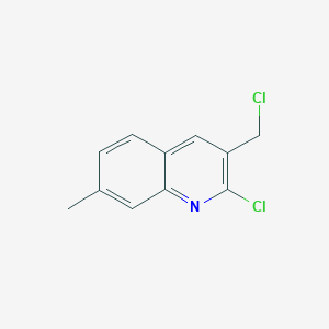 molecular formula C11H9Cl2N B184712 2-Chloro-3-(chloromethyl)-7-methylquinoline CAS No. 521915-96-8
