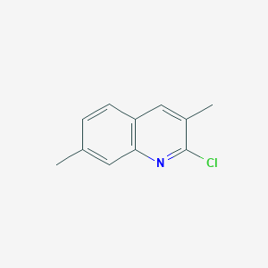 molecular formula C11H10ClN B184714 2-氯-3,7-二甲基喹啉 CAS No. 73863-46-4