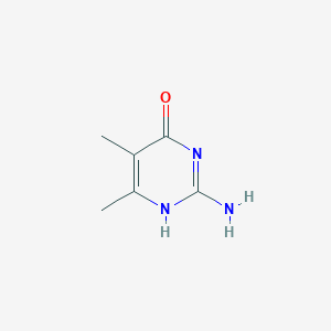 molecular formula C6H9N3O B184719 2-Amino-5,6-dimethyl-1H-pyrimidin-4-one CAS No. 3977-23-9