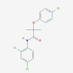 molecular formula C16H14Cl3NO2 B184736 2-(4-chlorophenoxy)-N-(2,4-dichlorophenyl)-2-methylpropanamide CAS No. 61887-32-9
