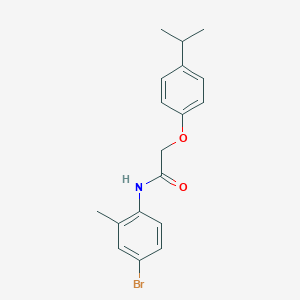 molecular formula C18H20BrNO2 B184739 N-(4-bromo-2-methylphenyl)-2-(4-isopropylphenoxy)acetamide CAS No. 432496-28-1