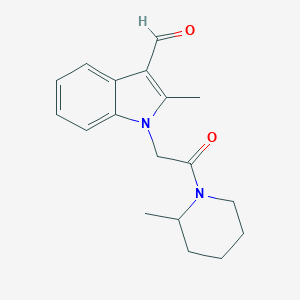 molecular formula C18H22N2O2 B184744 2-Methyl-1-[2-(2-methylpiperidin-1-yl)-2-oxoethyl]-1h-indole-3-carbaldehyde CAS No. 498560-54-6
