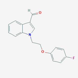 molecular formula C17H14FNO2 B184751 1-[2-(4-fluorophenoxy)ethyl]-1H-indole-3-carbaldehyde CAS No. 340318-78-7