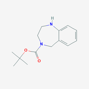 molecular formula C14H20N2O2 B184759 4-Boc-2,3,4,5-四氢-1H-苯并[e][1,4]二氮杂卓 CAS No. 195983-63-2