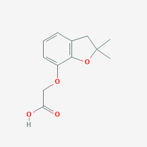 B184760 (2,2-Dimethyl-2,3-dihydro-benzofuran-7-yloxy)-acetic acid CAS No. 265119-94-6