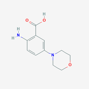 molecular formula C11H14N2O3 B184762 2-Amino-5-morpholinobenzoic acid CAS No. 153437-52-6