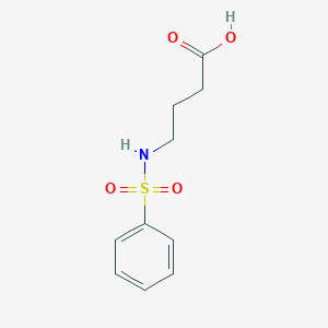 molecular formula C10H13NO4S B184774 4-[(Phenylsulfonyl)amino]butanoic acid CAS No. 85845-09-6