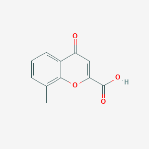 molecular formula C11H8O4 B184794 8-甲基-4-氧代-4H-香豆素-2-羧酸 CAS No. 38243-78-6